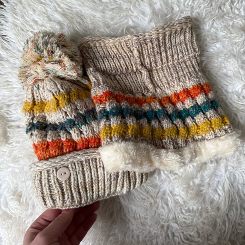 Cozy Knit Hat Set
